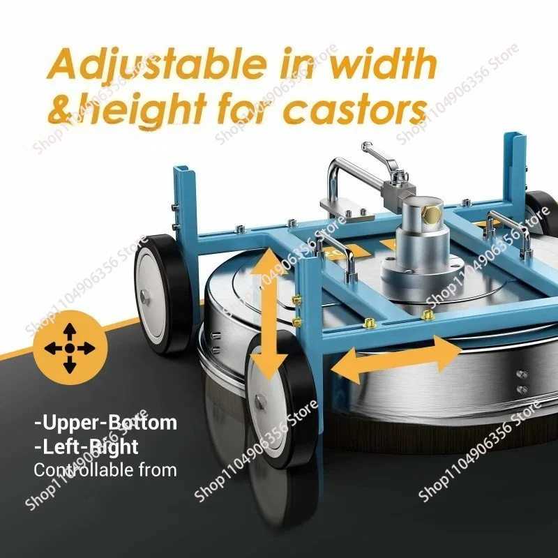 High Pressure Stainless Steel Disc Roof Cleaning Tool Professional Roof Cleaning Movable Roof Surface Cleaner