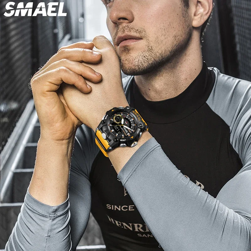 SMAEL Multi functional Electronic Watch 8040 Fashion Electronic Watch Student Outdoor Sports Waterproof Alarm Clock