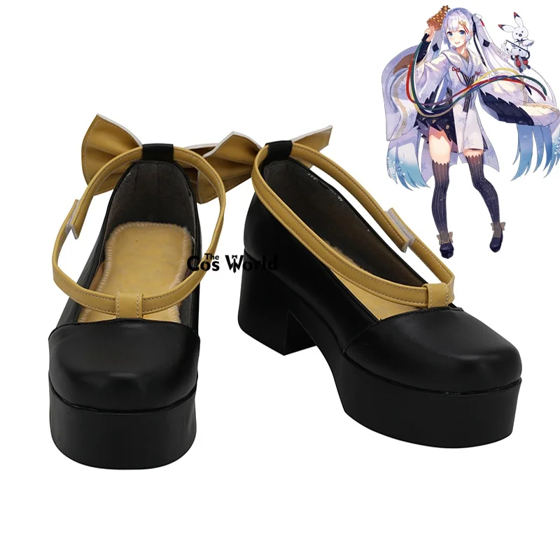 2018 Miku Snow Anime Customize Cosplay Low Heels Shoes