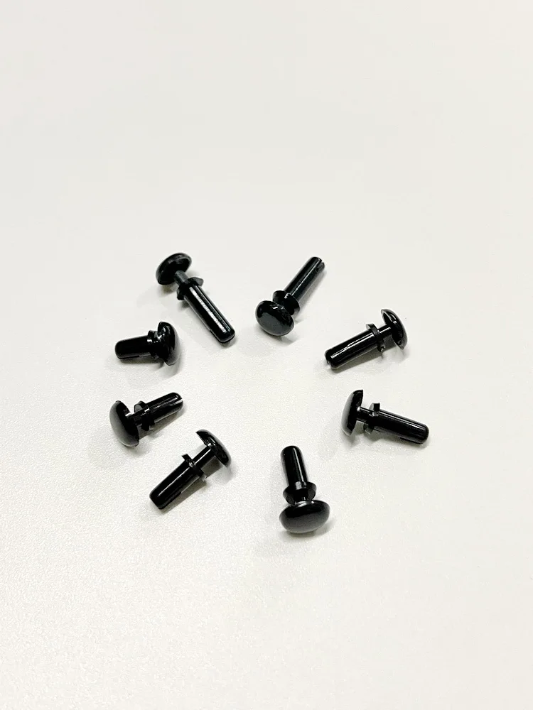 Black And White PA66 Material Plastic Fasteners Electronic Accessory Fixing Buckle Snap Rivet Suitable For 3mm Mounting Hole