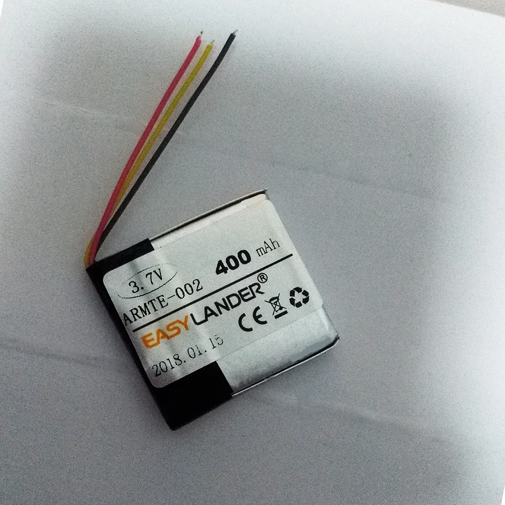 3.7V 400mAh polymer lithium  battery FOR HERO6 5 Wi-Fi Remote ARMTE-002   pack medical device Bluetooth Speaker LED Lighting DIY