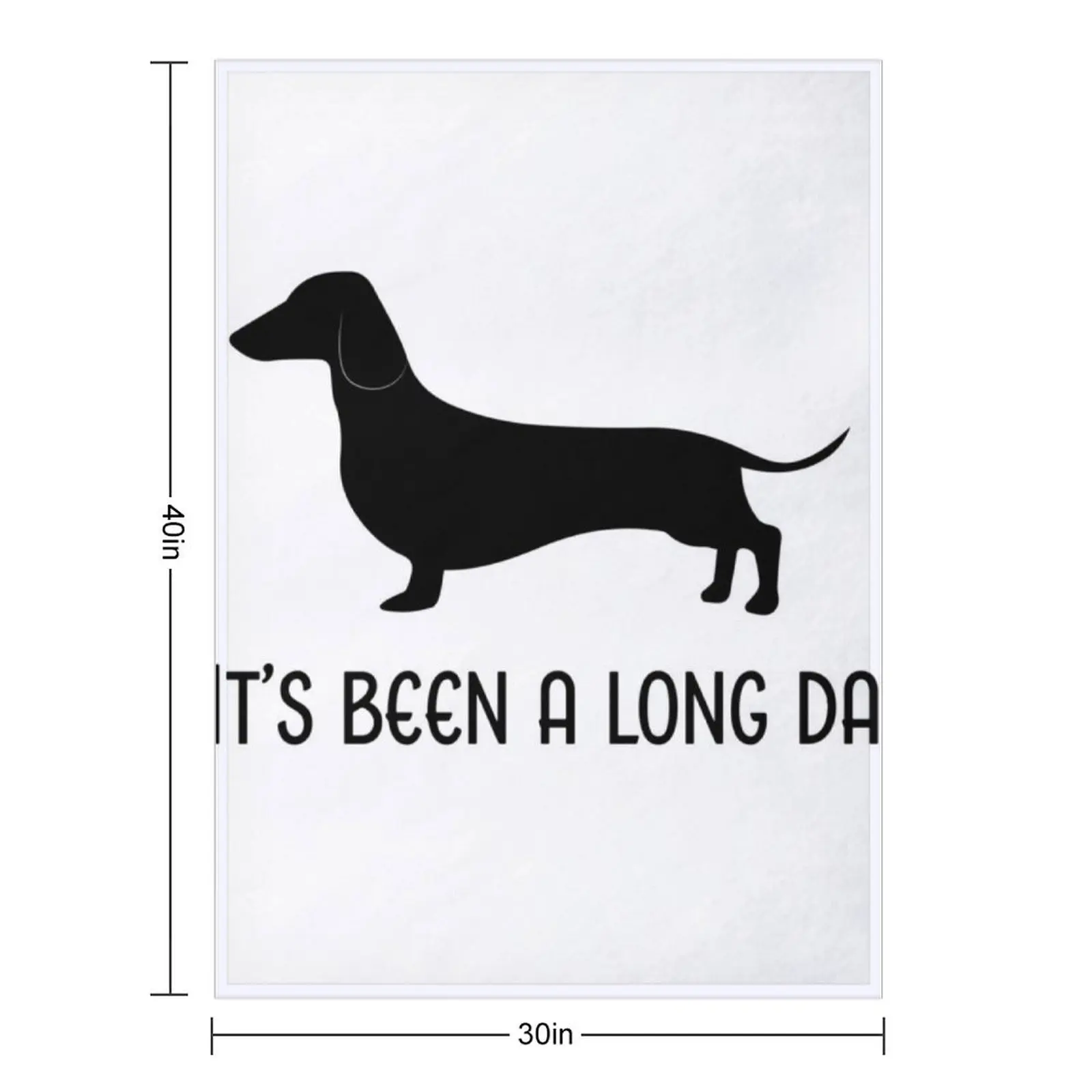 It's Been a Long Day - Sausage Dog Throw Blanket for winter Beach Flannel Fabric manga heavy to sleep Blankets