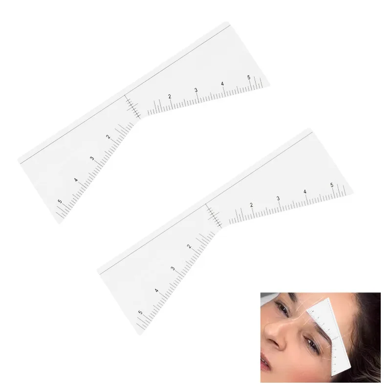 

25 шт. одноразовая линейка для бровей, самоклеящаяся наклейка, микроблейдинг, татуировка, трафареты для картирования, профессиональные инструменты для макияжа