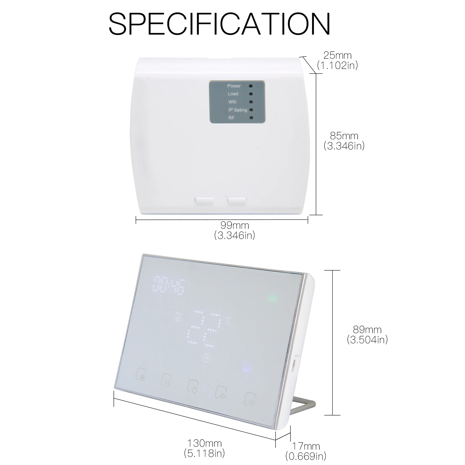 Termostato inteligente con WiFi, controlador de temperatura RF, receptor de agua/electricidad/Gas, calentador de Caldera, aplicación Smart Life,