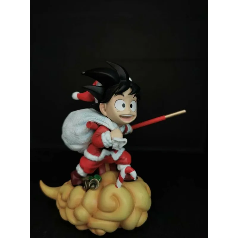 أنيمي نموذج Q-الإصدار عيد الميلاد Wukong يجلس على السحابة وعمل شقلبات، مجموعة صناديق تمثال Wukong الصغيرة #2