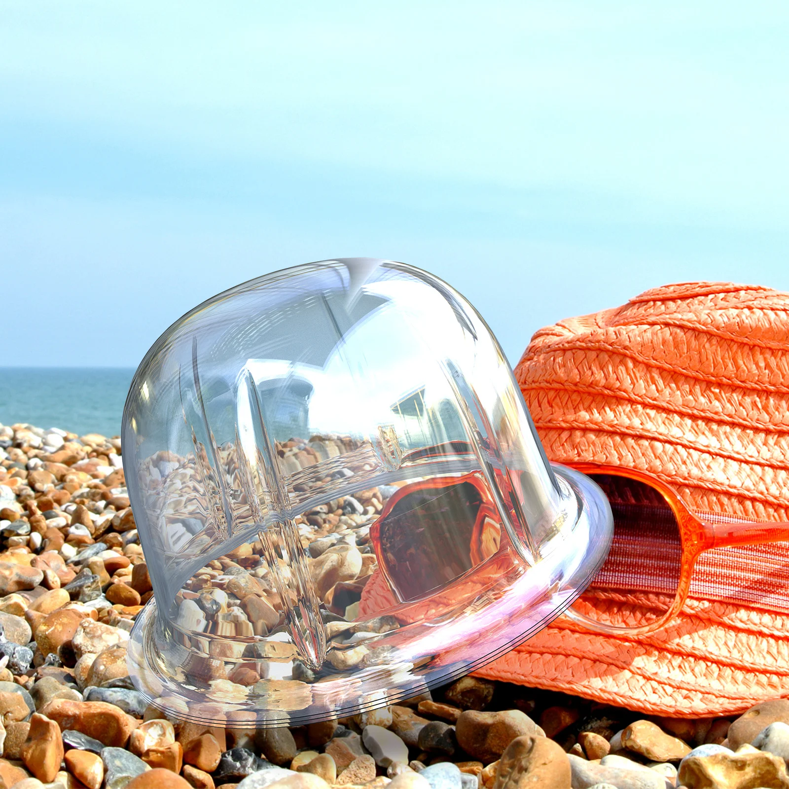 

8pcs Plastic Round Head Hat Holders Lightweight PVC Material For Hat Display Storage Supports Accessories 57CM