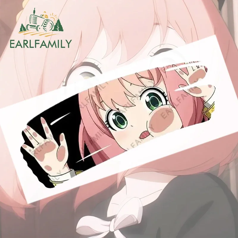 EARLFAMILY-pegatinas de vinilo para ventana de motocicleta, calcomanía de envoltura de coche, caravana, Anime, impermeable, accesorios de coche,