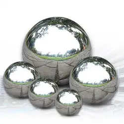 1pc 9MM-120MM Reflective Garden Sphere Stainless Steel Hollow Metal 1.0MM Wall Thickness Small