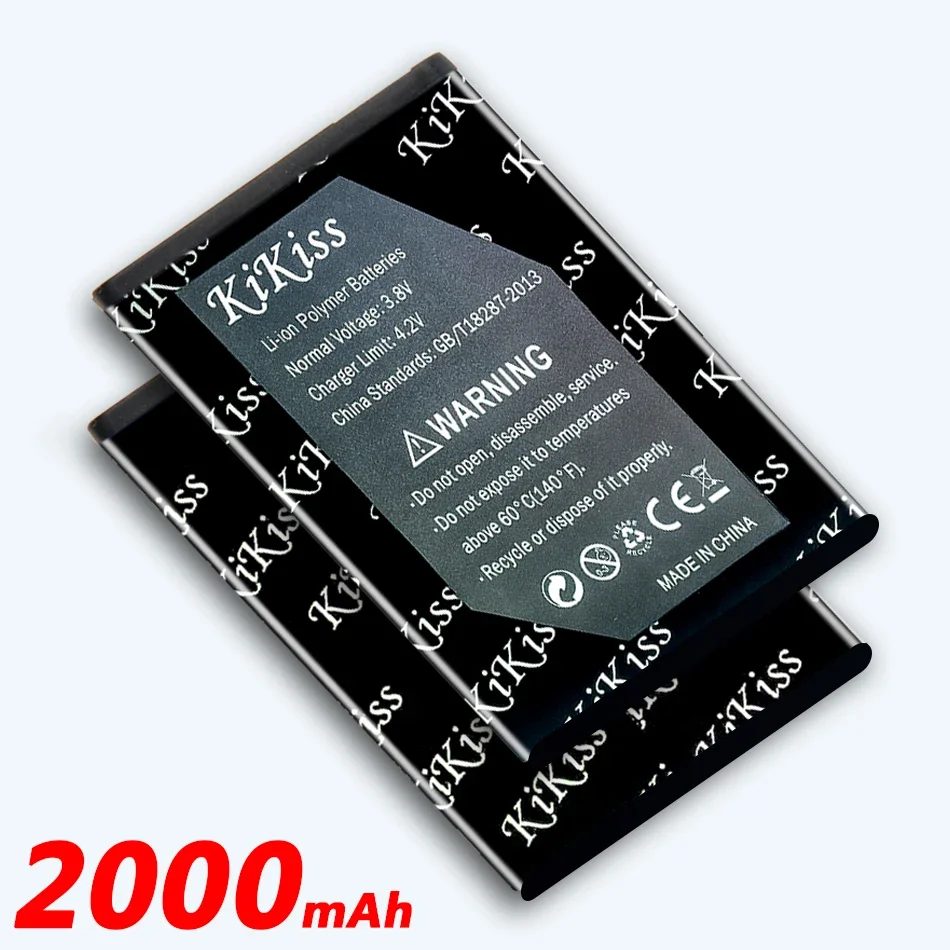 2000mAh BV-6A BV 6A BV6A Rechargeable Battery for Nokia Banana 2060 3060 5250 C5-03 8110 4G Phone Batteries