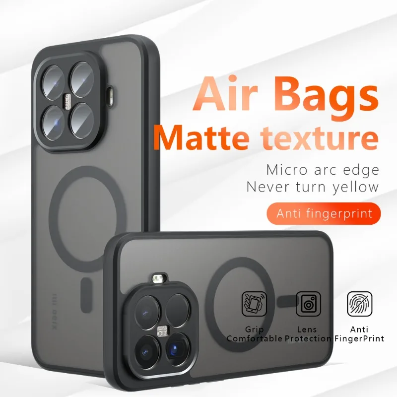 Magnetische Klare Fall Für für Xiaomi 15T Pro Drahtlose Lade Zurück Abdeckung Schutzhülle Stoßfest Anti Drop Fall Für mi 15T Pro 15T