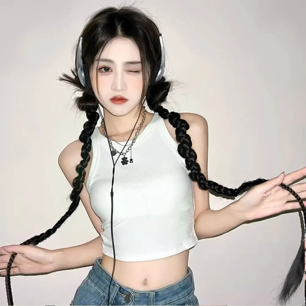 Fashion Fake Ponytail For Hot Girl Synthetic High Temperature Wig For Hair Accessories Cosplay Cheongsam Qipa Styling For Woman