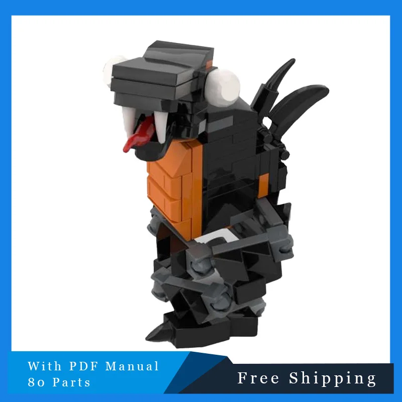 

80-детали MOC, знаменитые игры, киноперсонажи, модель, строительные блоки, кирпичи, образовательная сборка, набор игрушек DlY, подарки на Рождество и день рождения