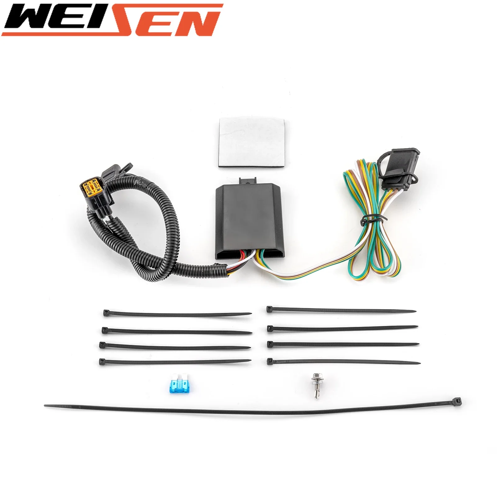 Vehicle-Side 4-Pin Trailer Wiring Harness Connect Trailer Tail Lights For 2019+ Hyundai Santa Fe All Models