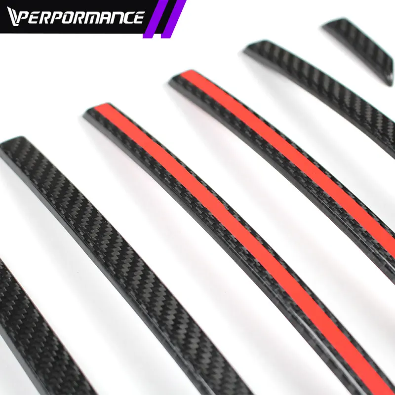 2019y~ W464 G63 dry carbon red car grille decorative molding trims strip auto parts exteriors accessories for Mercedes G class