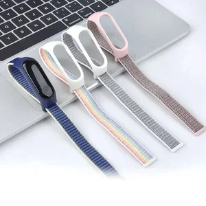 Nylon loop belt for xiaomi mi band, smartwatch bracelet, replacement bracelet, sports bracelet, NFC, 8, 7, 6, 5, 4, 3 8 Main Sales Bracelet Mi Band 4 - №1