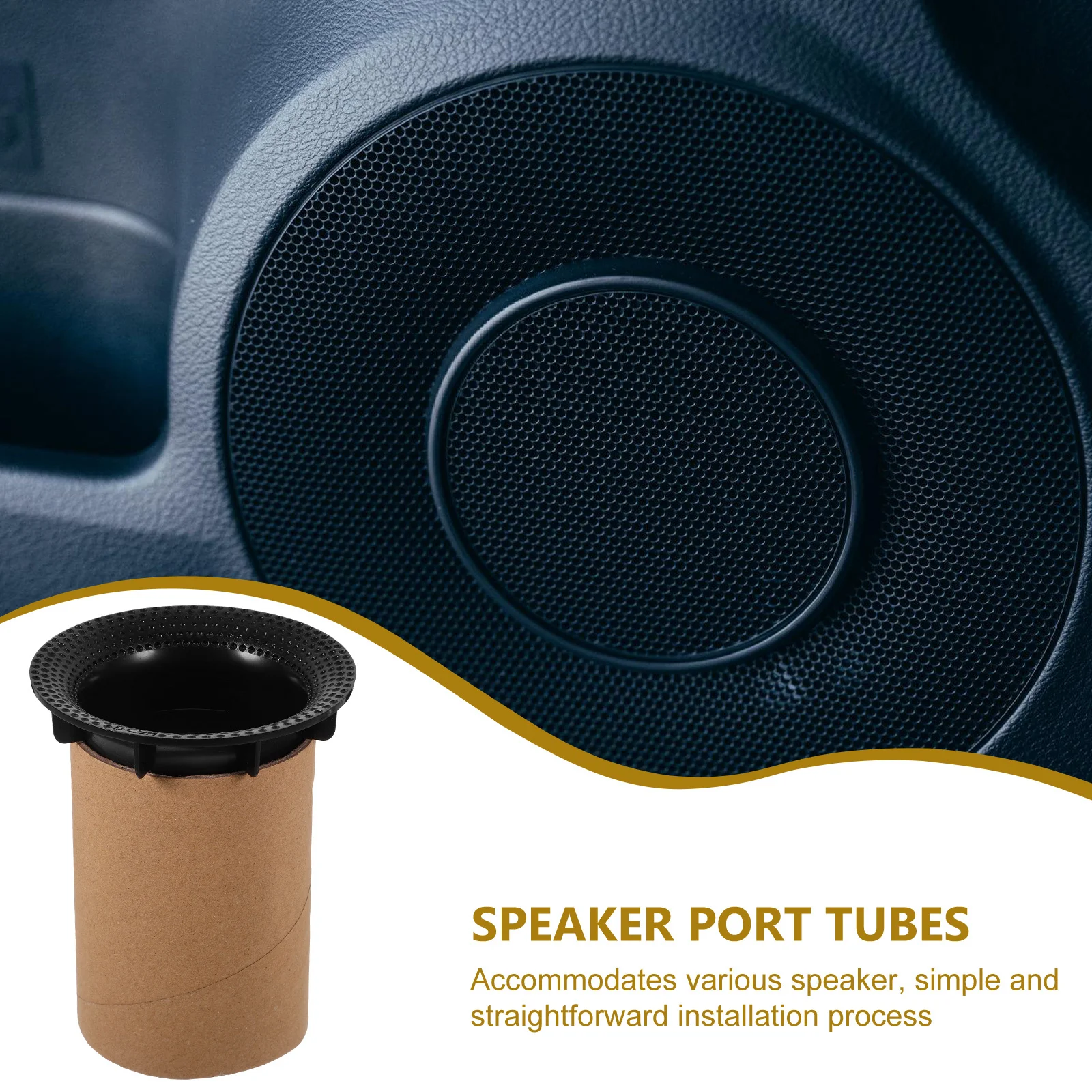

Speaker Port Tube Plastic Paper Durable Speaker Cabinet Air Port for Car Home Portable Subwoofer Accessory