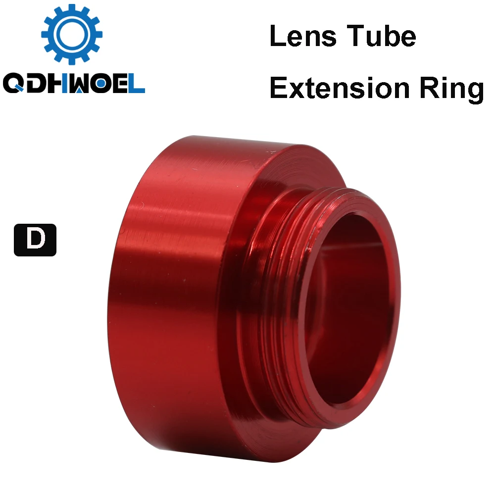 Imagem -05 - Anel de Extensão de Tubo Qdhwoel Co2 O.d.25 mm Tubo de Lente para Lente D20 F63.5 mm 127 mm para Máquina de Corte a Laser Co2