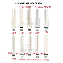 10 stücke #15 #28 #29 #33 #34 #50 #129/130 HY15 HY16 HY20 KD VVDI Flip Remote Key Blank für Hyundai tucson Accent Elantra Sonata Kia