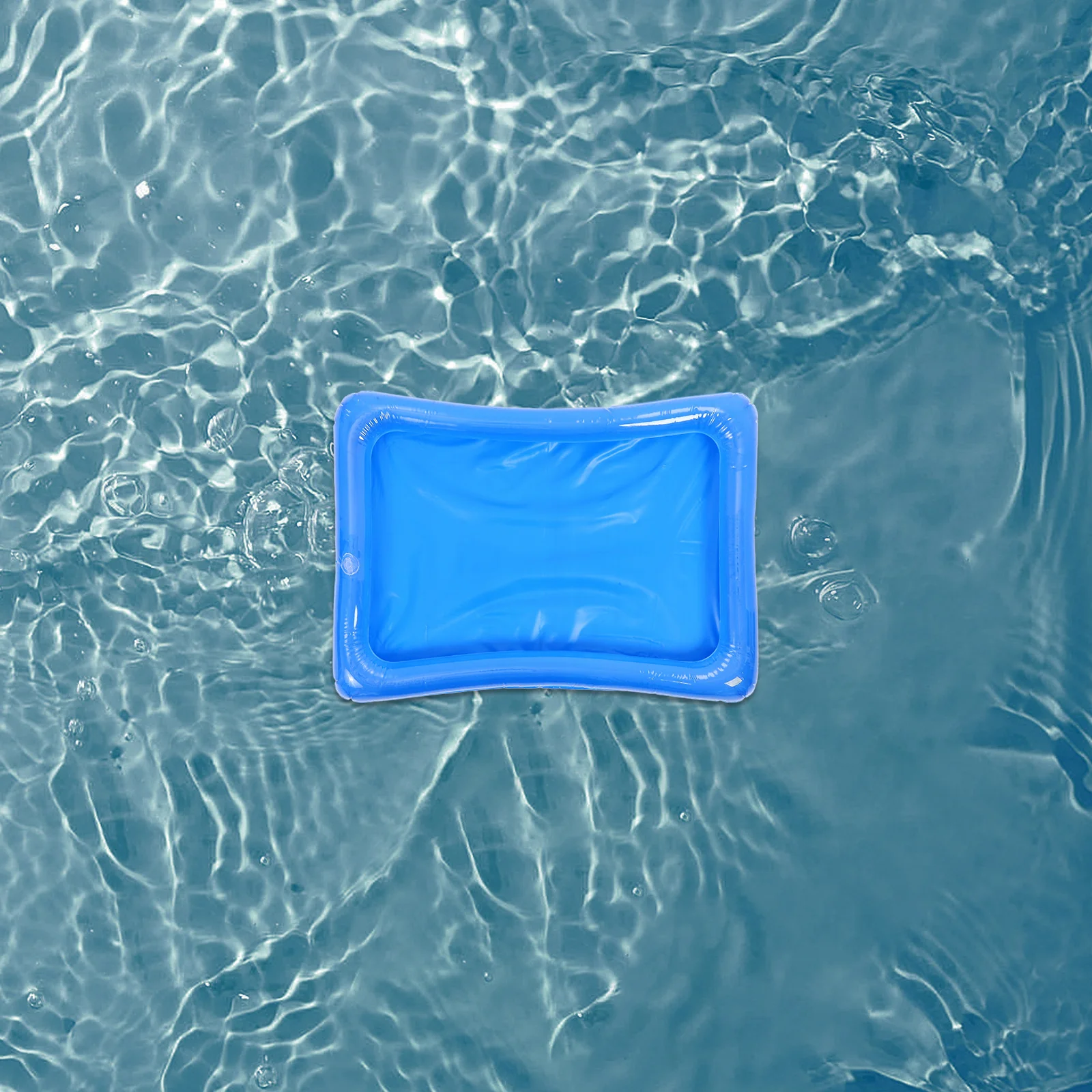 نفخ علبة بوفيه الثلج سلطة برودة مستطيلة 18.8x16.5 بوصة تجمع حفلة عائمة الغذاء شرب صينية شواء نزهة تخدم بار #1