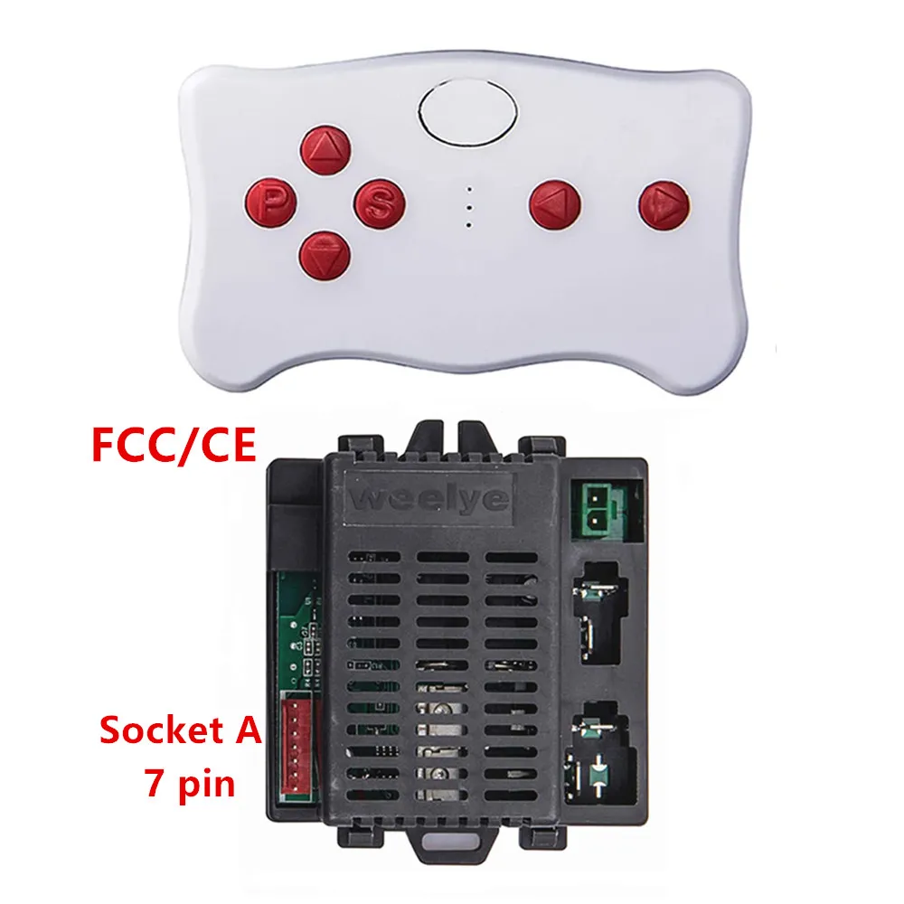 Weelye RX23 12V 어린이 전기 장난감 자동차 2.4G 원격 제어 송신기, 부드러운 시작 기능이있는 아기 장난감 자동차 컨트롤러
