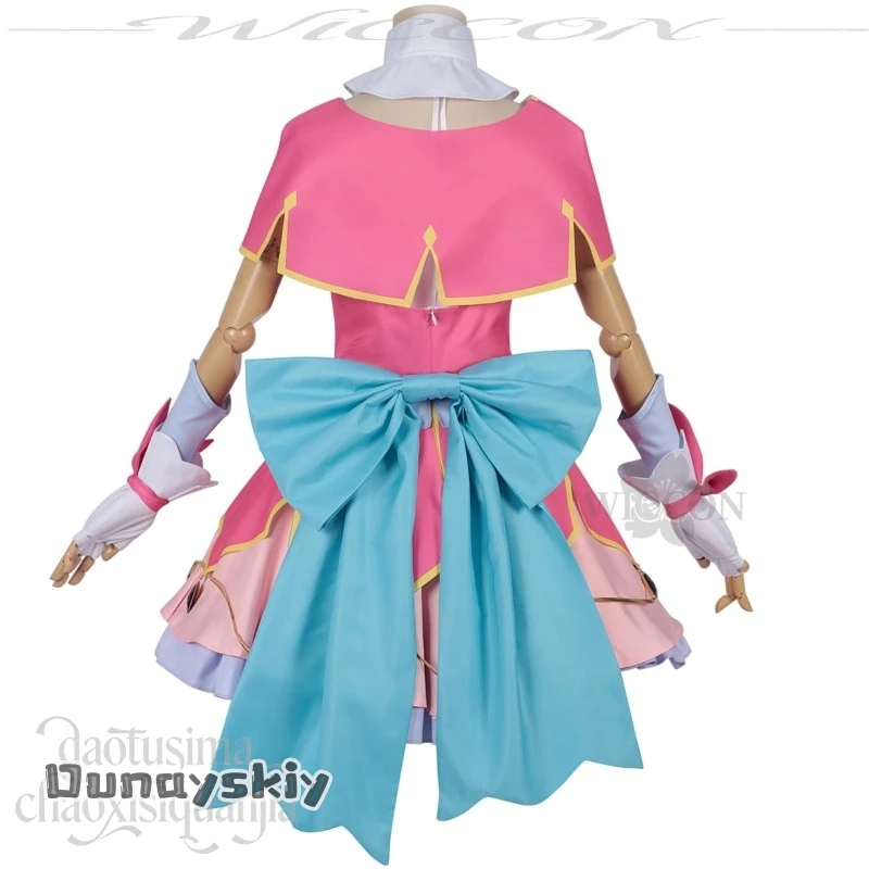 Kobayashi Mikuru Henshin Magical Girl Costume Kawaii Pink Dress Sweet Lolita Wigs Cos Anime Star Detecticeee Precure! Cosplay - view 3