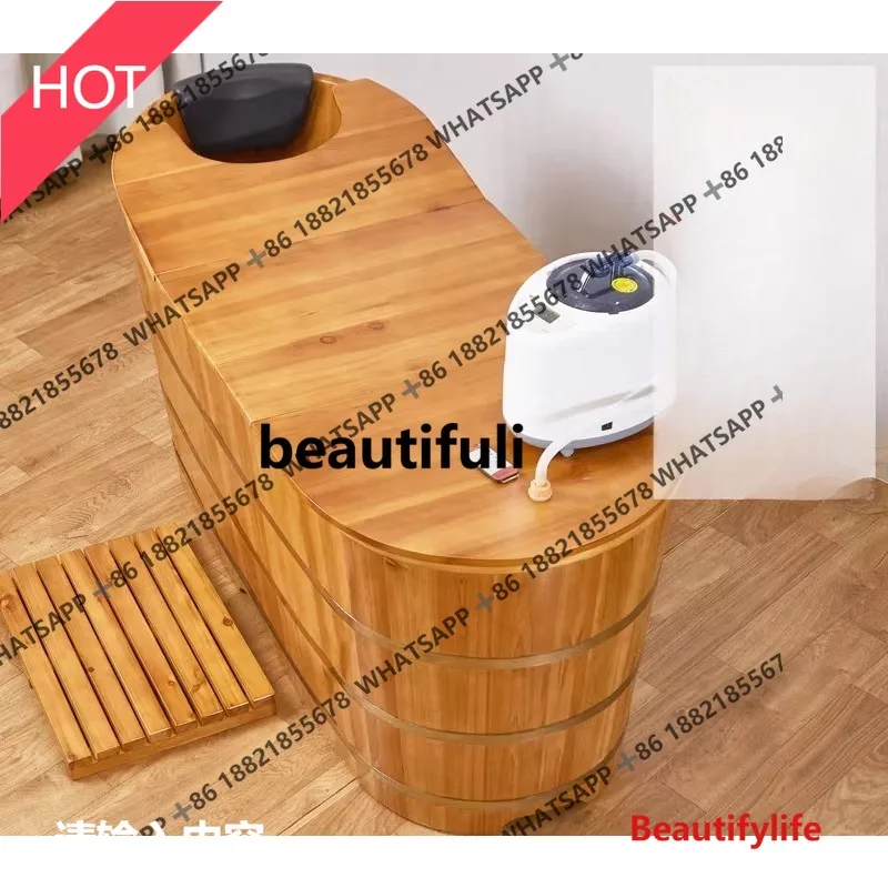 3020 Full Body Bath Barrel Household Bath, Fumigation Barrel Solid Wood