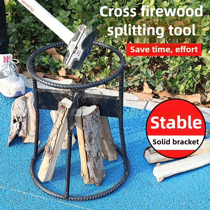 Outdoors Steel Manual Wood Splitter Saving Labor Log Splitting Fireplace Stoves Firewood Divider Wood Splitter Manually Tool