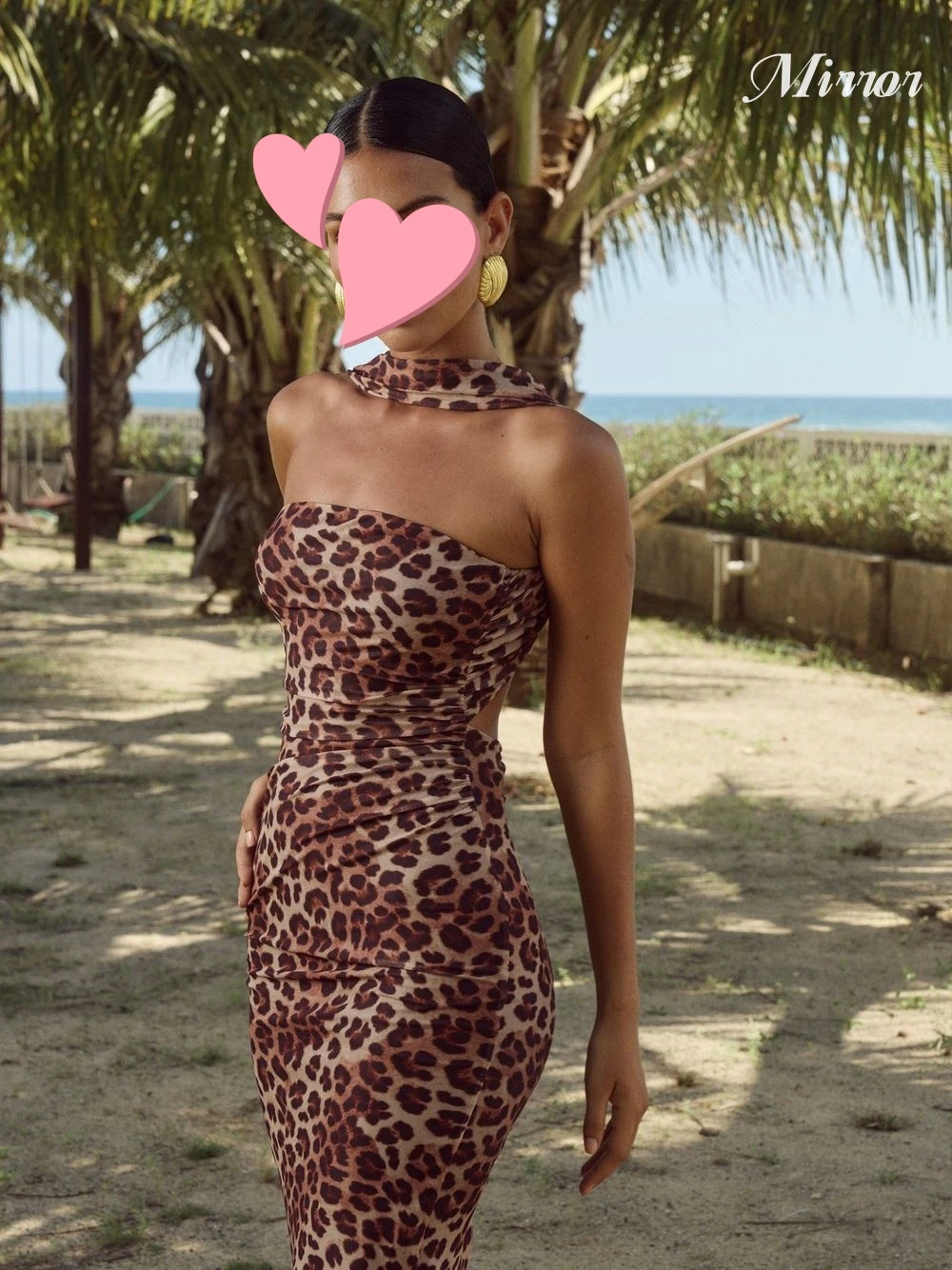 Gaun cermin elegan Vintage seksi Leopard cetak Backless panjang pergelangan kaki menyesuaikan acara Formal gaun pesta malam gaun Prom