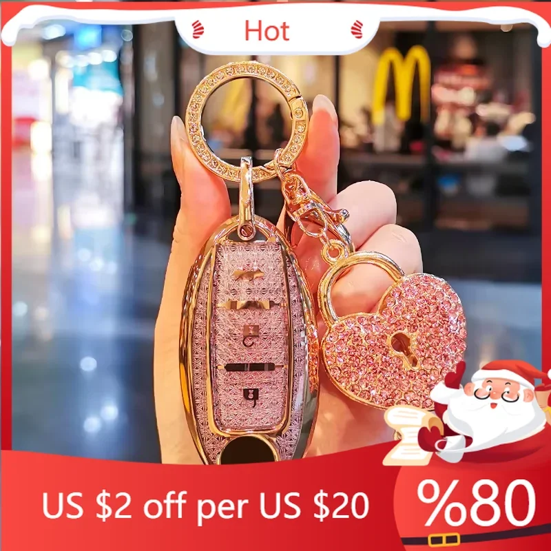 

Горячий чехол для ключей Nissan Tea SYLPHY X-Trail Kicks Patrol Bluebird Tiida Qashqai, чехол для ключей Keyshell Keych, внутренние наклейки