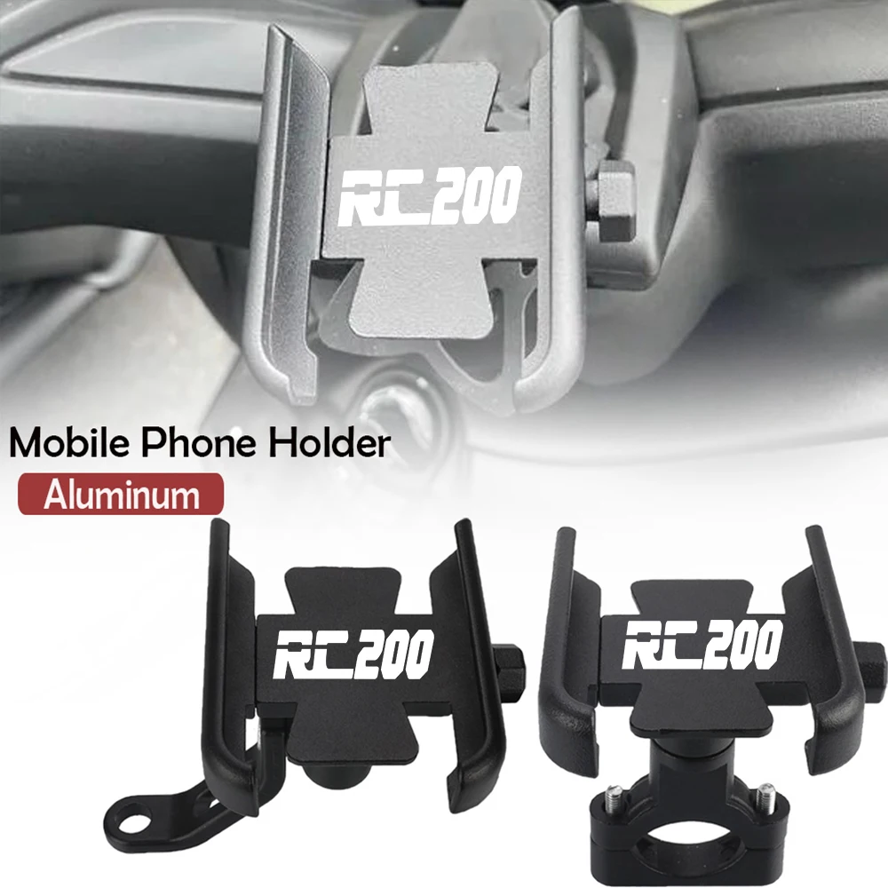 

For RC200 RC 200 2014-2022 2023 2024 Motorcycle Accessories Universal Handlebar Rearview Mobile Phone Holder GPS Stand Bracket