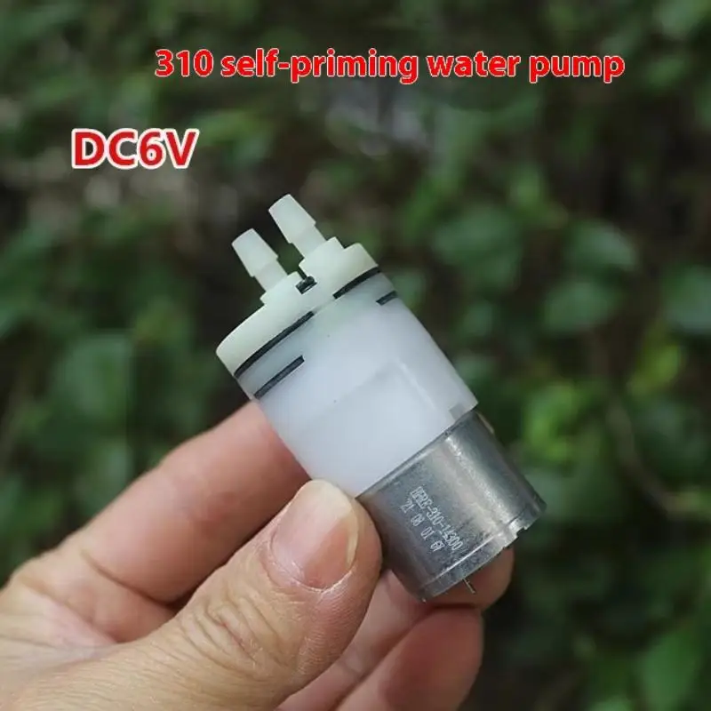 

DC 3.7V-6V Micro Self-Priming Water Pump - Mini 310 Diaphragm Pump for DIY Liquid Transfer, Small Air & Water Circulation System