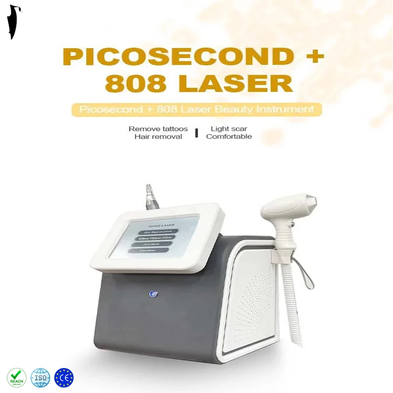 

2 In 1 808 Laser Diode Painless Hair Removal Beauty Instrument Skin Rejuvenation Nd Yag 755 808 1064 Laser Tattoo Removal Salon