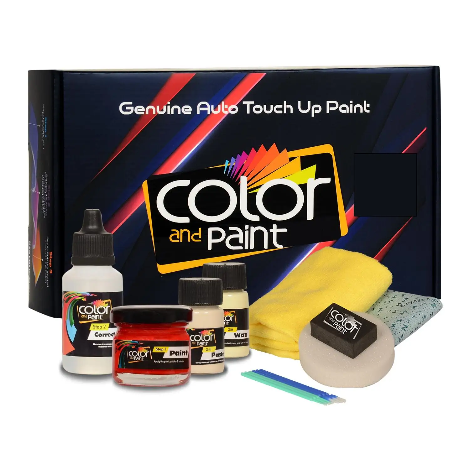 Color and Paint compatible with Bentley Automotive Touch Up Paint - ARGENT BLACK MET - 9560133 - Basic Care