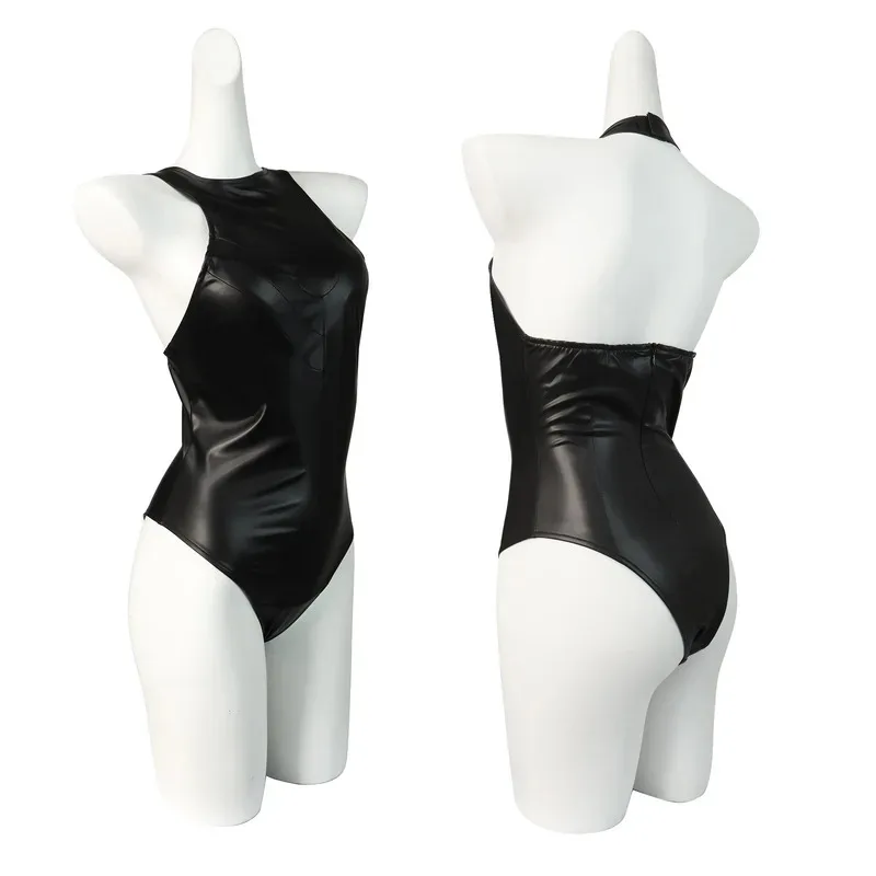 qq023Juego disfraz de corazón atómico Balerina gemelos Robot muñeca izquierda derecha Cosplay mono Zentai traje mono chaqueta W