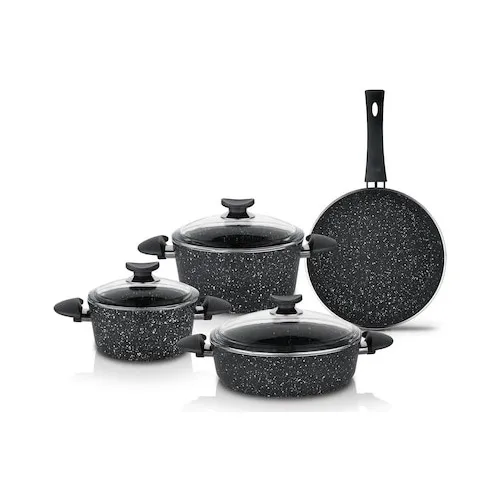 Schafer Harmonie 7 Piece Fireproof Non-Stick Cookware Set Black