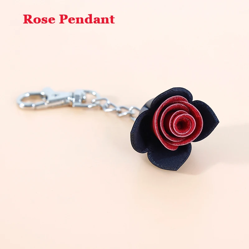 

Rose Pendant Toy Ornaments Keychain PU Leather Rabbit Mask Bat Pendant Toy Sexy Lingerie Adult Game Toys Erotic Toys