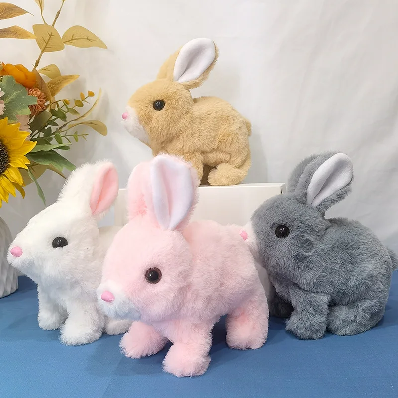 

Cute Electronic Plush Toys Interactive Pet Rabbit Toy Sound and Action Features for Fun Playtime Toddler Toys Toys for Kids