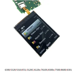 For Nokia 6300 5320 5310 E51 cell phone LCD 6120c 7610S 6500c LCD Display Screen 6500S 6303 5610 E65 5700 LCD Part Replacement