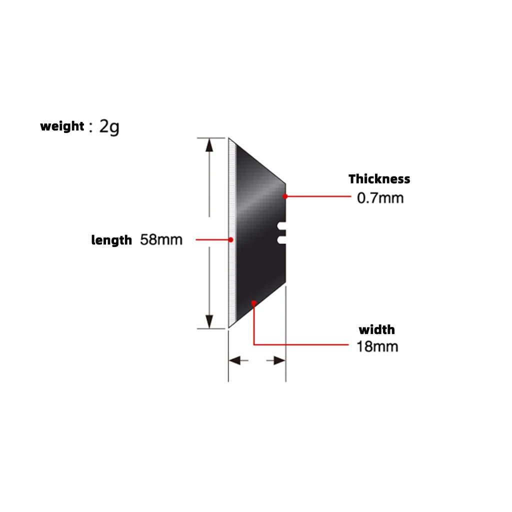 10 Trapezoidal Blades, Art Knife, Wallpaper Blade, Black Heavy-Duty Cutting Knife, Carpet Blade  a Razor-Sharp Acute Angle Blade