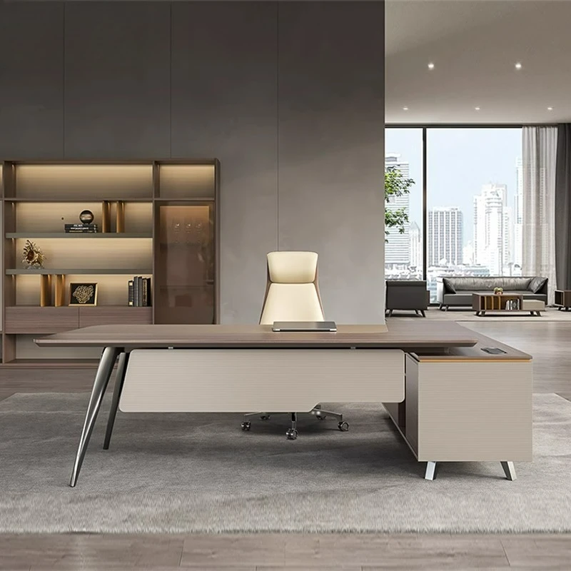 

Supervisor Desk General Manager Female Boss Large Class Desk President Simple Modern Table and Chair Combination Furniture