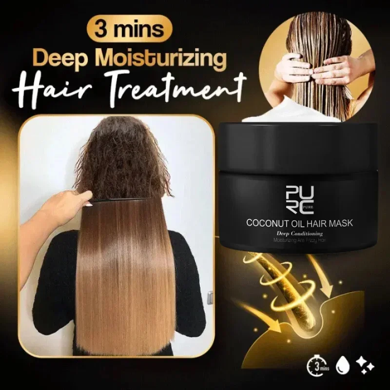 New Keratin Collagen Hair Mask Deeply Repair Dry Split Ends Frizzy Damaged Moisturize Soft Smooth Shiny Women Hair Care Products