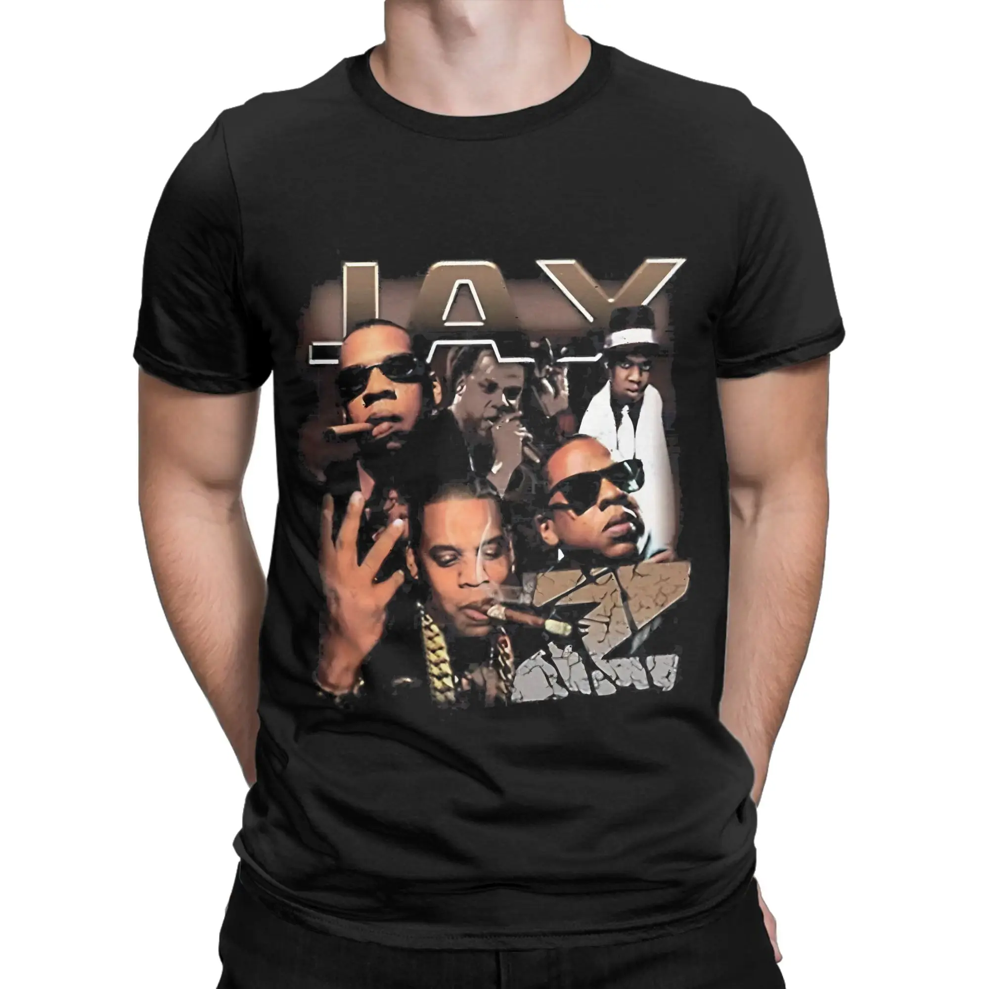 Jay Z Classic Retro Shirt Oversized Graphic Funny 100% Cotton T-Shirt Jay-z Tees Tops For Men