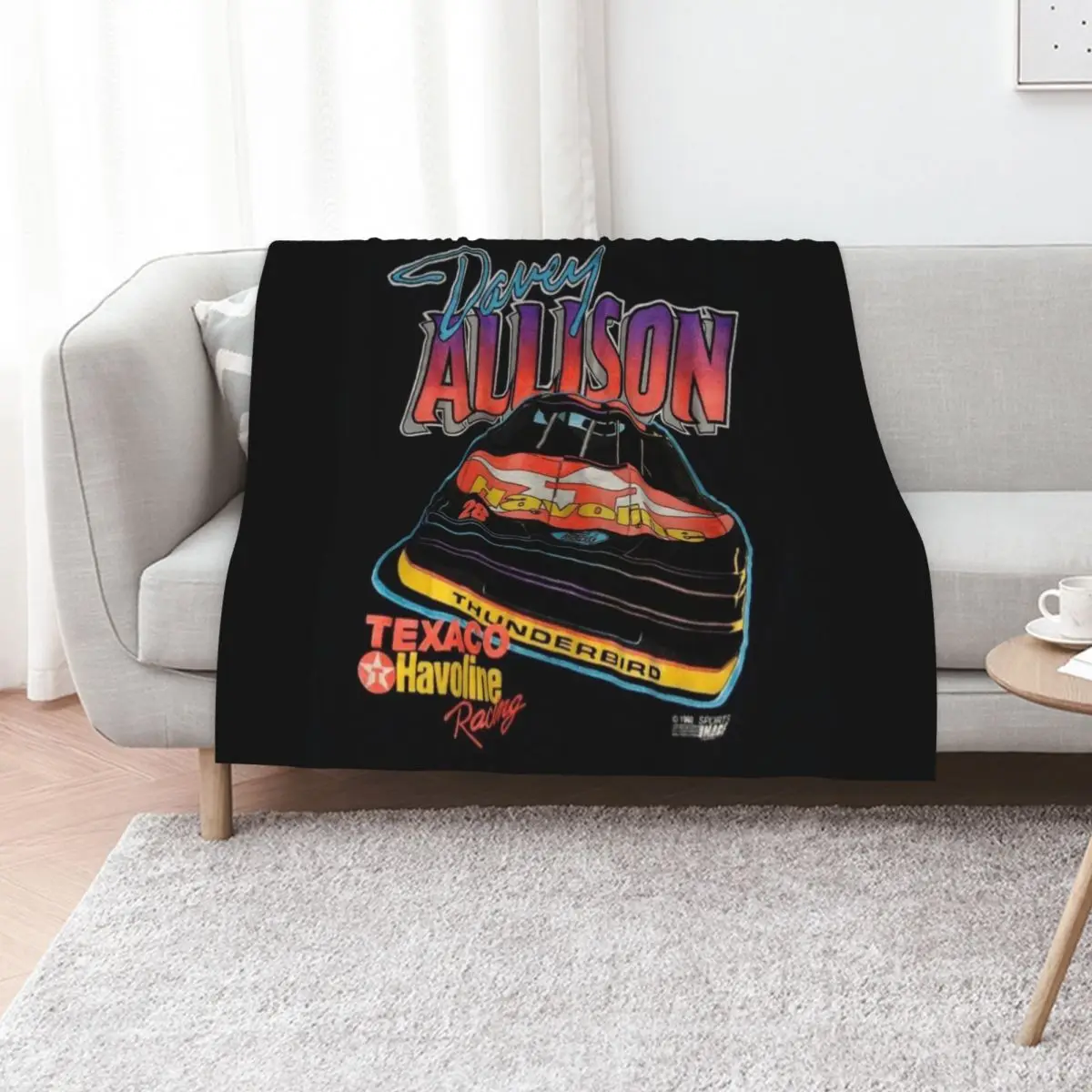 davey allison Throw Blanket Warm Throw Blanket Gift for Anniversary