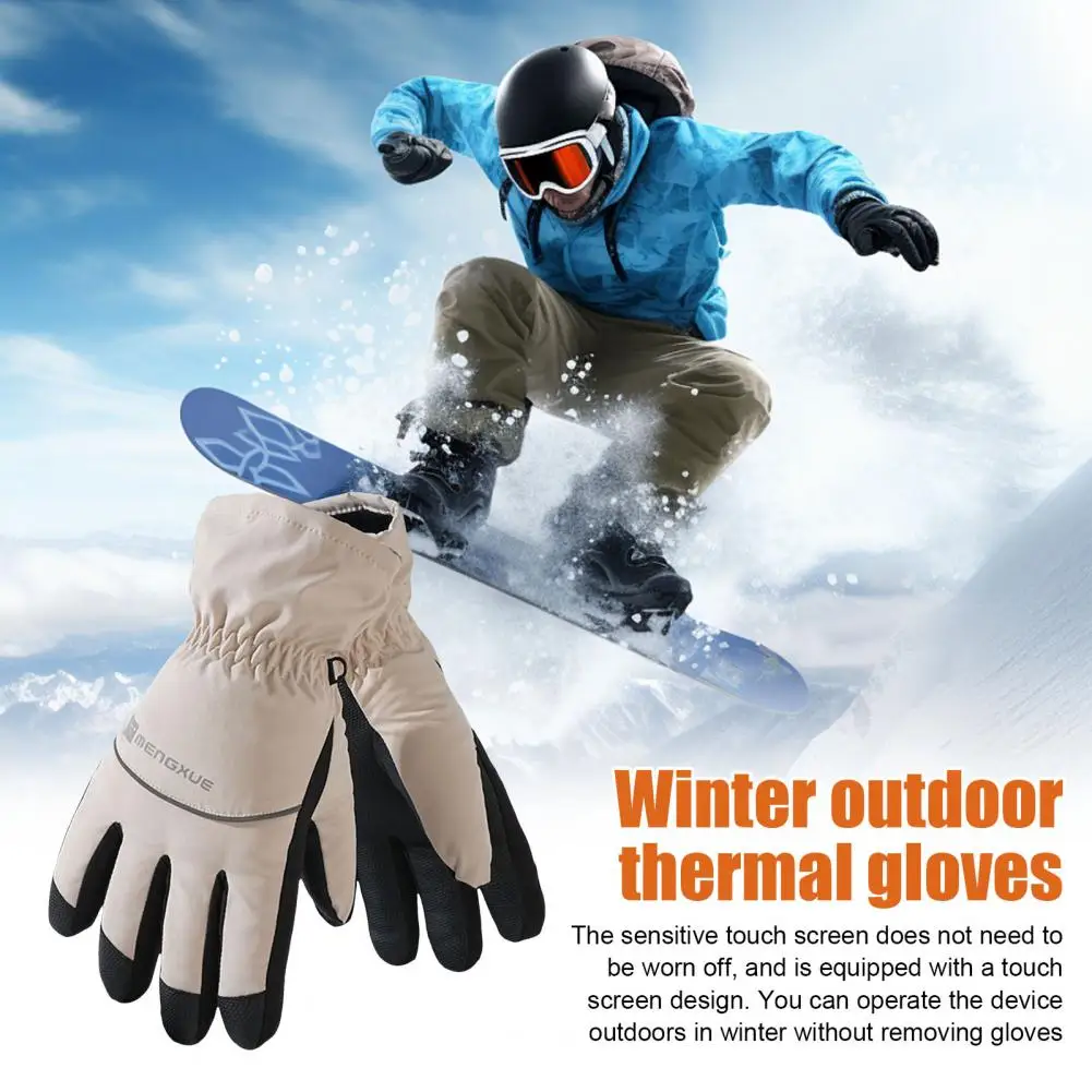 Heat Storage Gloves Fun Winter Accessory Gloves Windproof Thermal Gloves for Men Women Waterproof Winter with Extended Cuffs