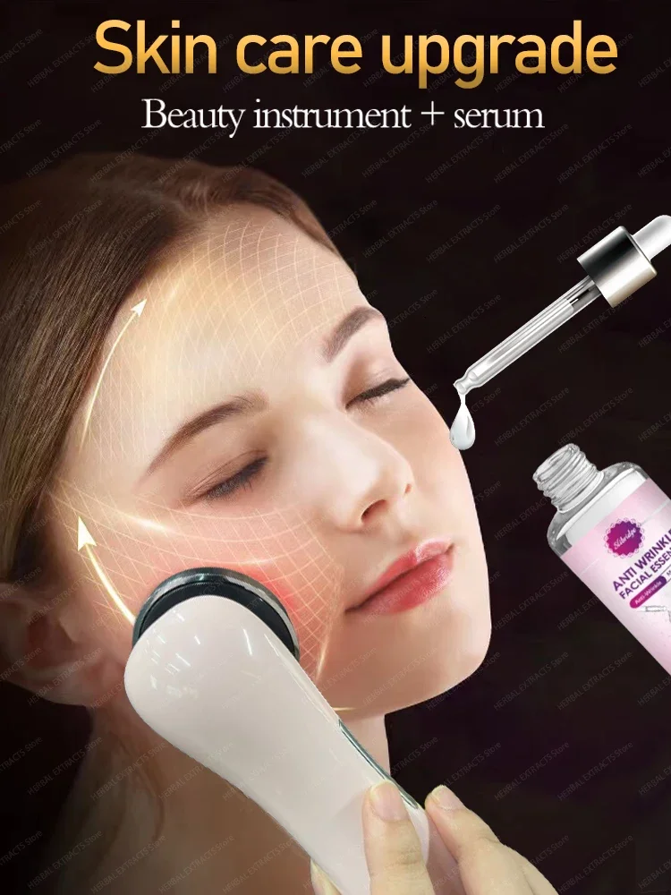 Wrinkle rf ems facial device neck forehead eye face serum firming cream anti-aging