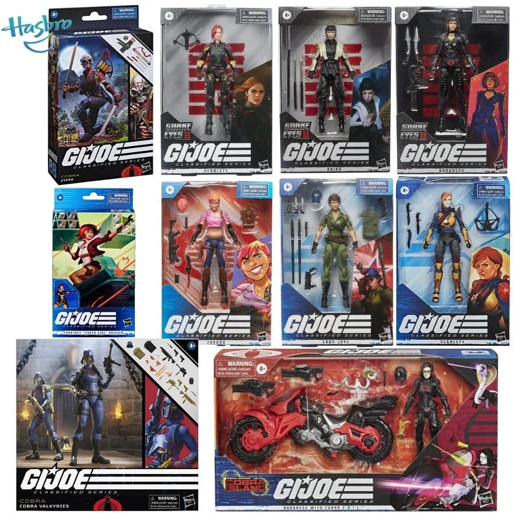 In Stock Hasbro G.I.JOE Classified Series  Cobra Valkyries、Scarlett、Vypra、Jaye、Baroness、Akiko、Zarana、Krieger Action Figure