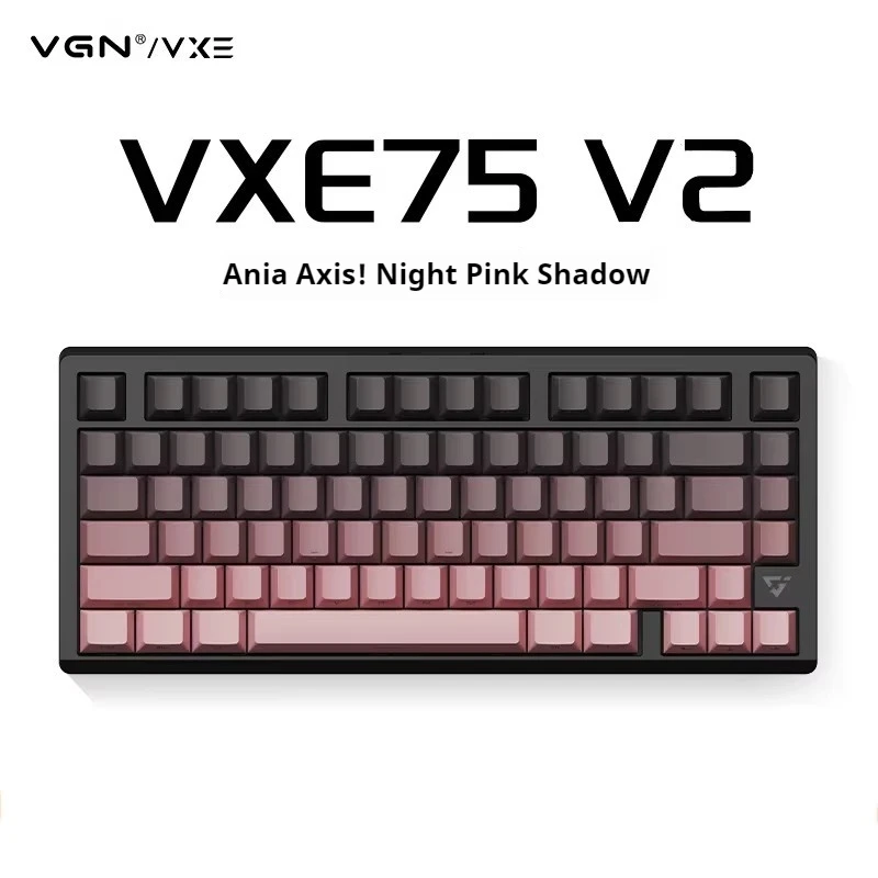 Imagem -05 - Liga de Alumínio Teclado Mecânico Gaming Cnc Hot Swap Rgb sem Fio Junta Personalizada Acessórios pc Gamer Vgn Vxe75 v2