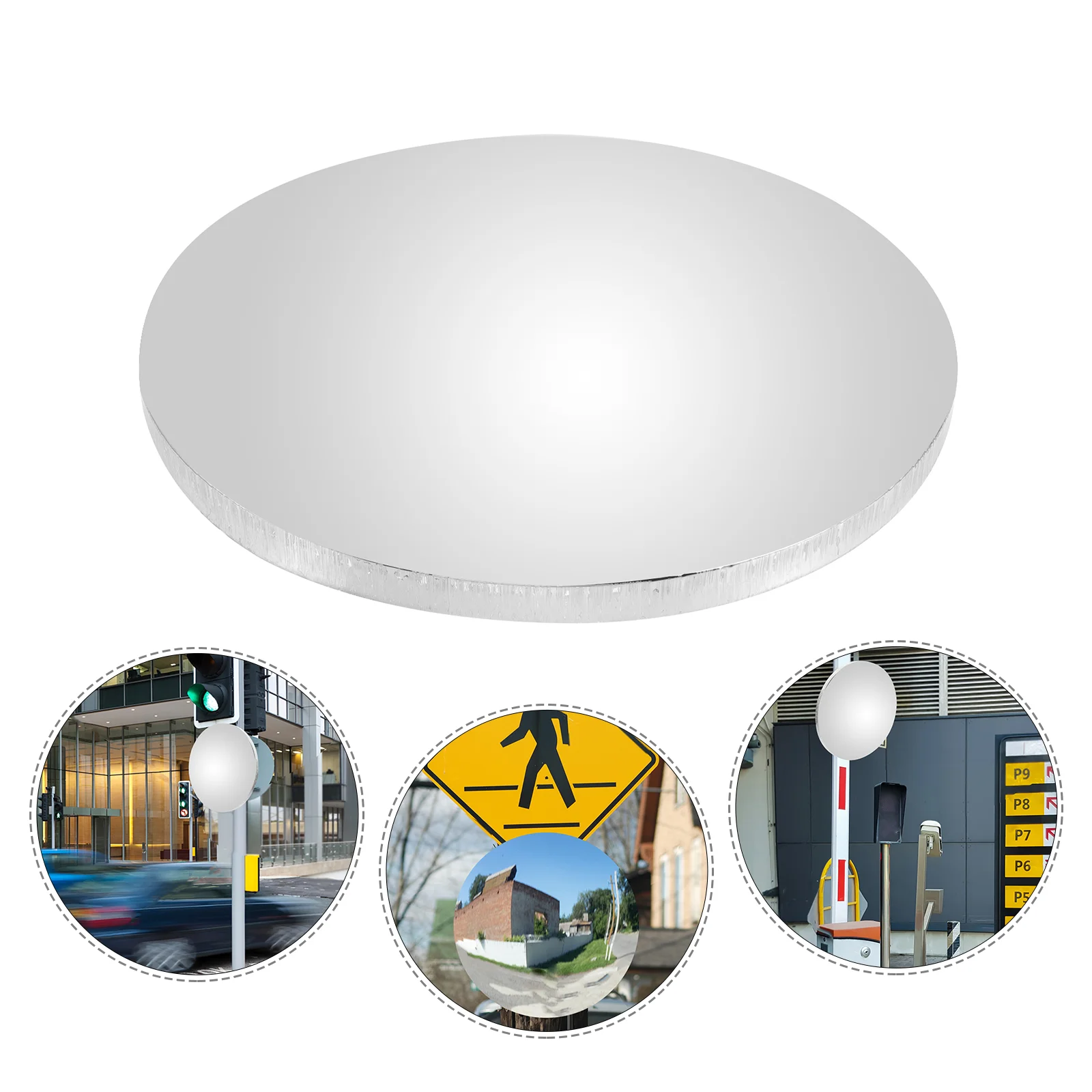 Safety Mirrors Wide Angle Lens Blind Spot Corner Parking Assist Outdoor Convex