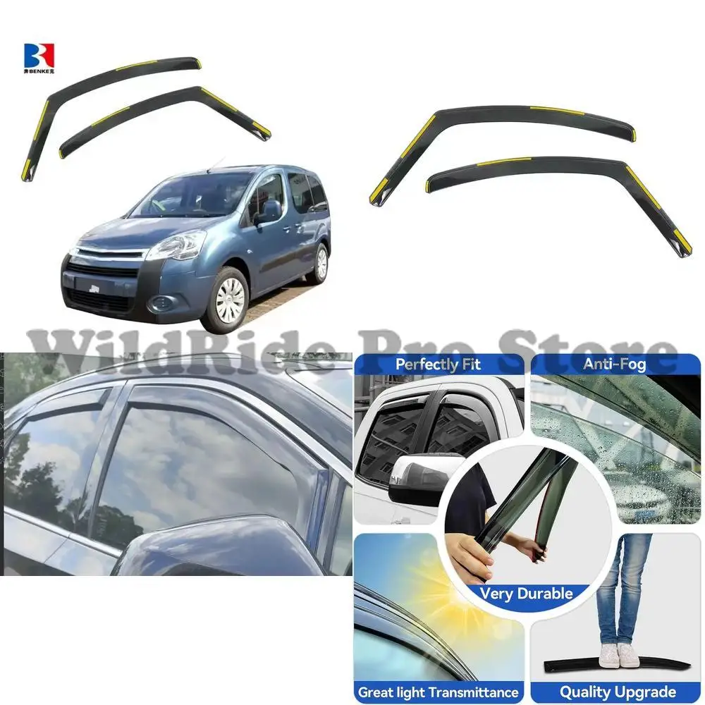 

1 set For Peugeot Partner Berlingo 2D 2008 2018 Windshield Interior Sun Visor Vent Sunshade