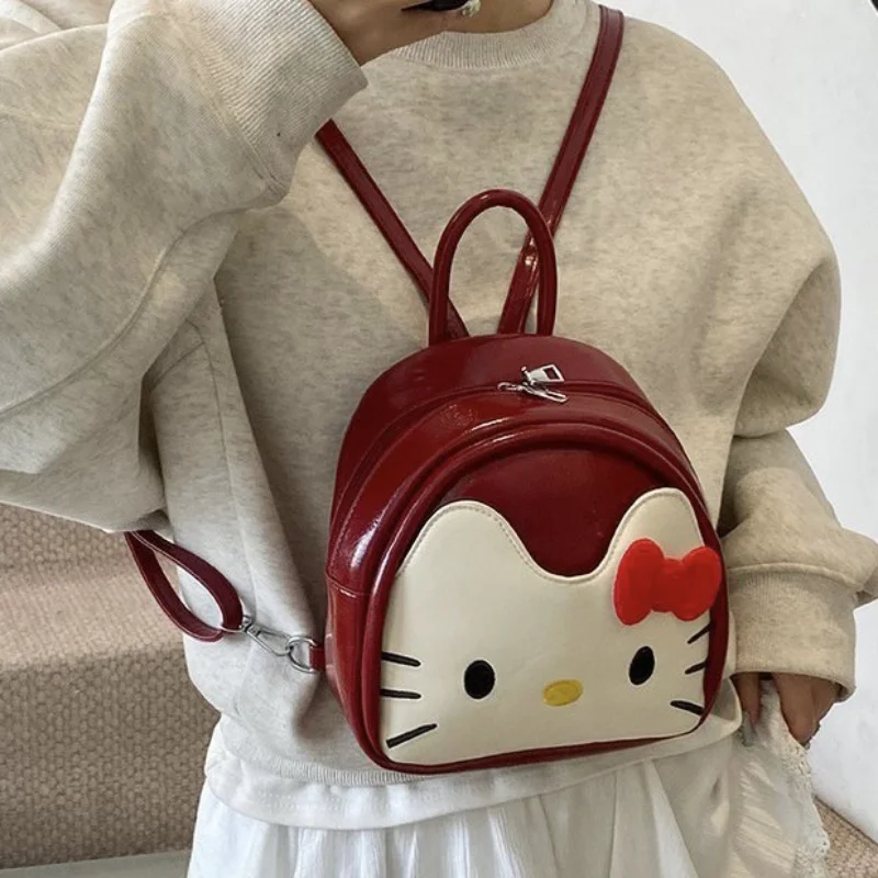 

2025 Sanrio Hello Kitty Backpack Kawaii Laptop Bag Outdoors Packs Purse Card Bag Casual Fashion Cute Package Girlfriend Gifts